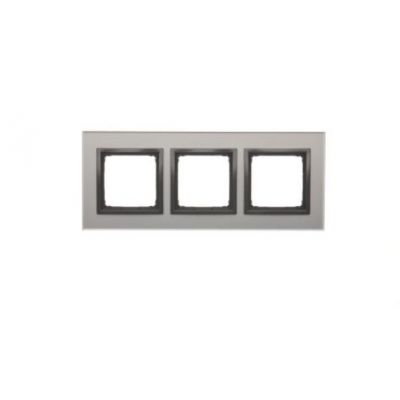 Simon 54 Nature Ramka 3-krotna Nature-Szkło BURZOWA CHMURA IP20/IP44* (*IP44-należy zastosować zestaw uszczelek DUN3) DRN3/72 KONTAKT (DRN3/72)